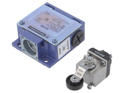 Limitator cursă manetă cu rolă din plastic 19mm, 34.5mm, 10A foto
