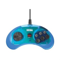 Controller Retro Bit Sega Md Mini 6 B Usb Blue Pc foto