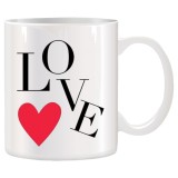 Cana alba personalizata &rdquo; LOVE&rdquo;, INOVATIX&reg;. 330ml
