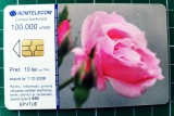 Cartelă telefonică Romtelecom Floral 10 lei 100.000 unități EPVTUE exp. 01.10.2008 Trandafir Tufă Curpeni Clematis Flori Plante