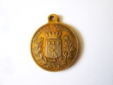 Medalie/Medalion Franta-Expozitia Universala Lyon 1872 in stare f.buna