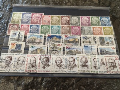 Lot timbre stampilate Germania, Bundes, serii bune, personalitati, peisaje foto