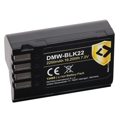 Acumulator Patona Protect DMW-BLK22 2250mAh replace Panasonic Lumix DC-S5 G9 GH5 GH5S-13465 foto