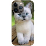 Husa compatibila cu Apple iPhone 13 Pro model Smol cat, Silicon, TPU, Viceversa