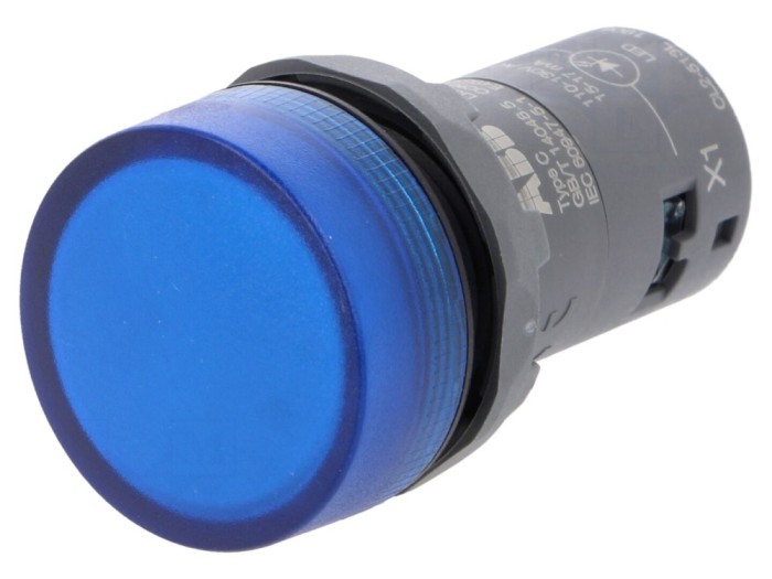 Lumină de control LED albastră &Oslash;22mm