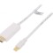 Cablu DisplayPort 1.2 la HDMI 3m Alb