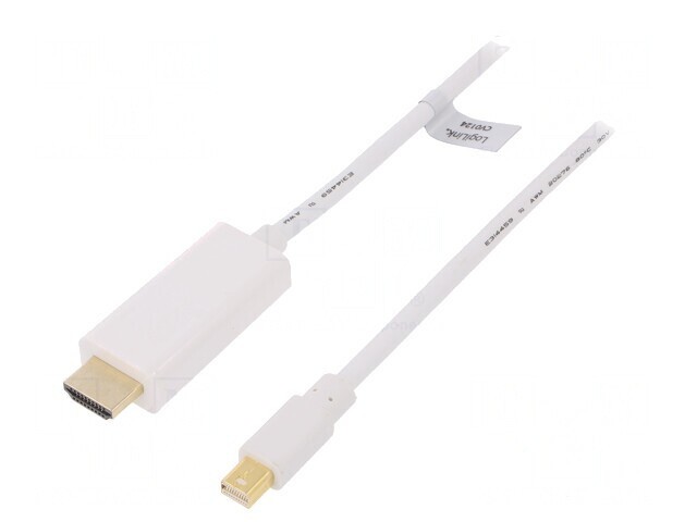 Cablu DisplayPort 1.2 la HDMI 3m Alb