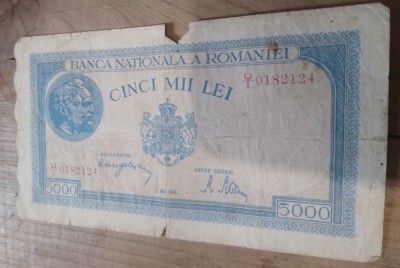 Romania 5000 lei 1944 2 mai foto