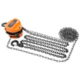 Troliu cu lant manual 1T, 3 m, compact, rezistent la coroziune