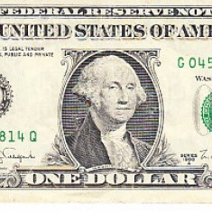 M1 - Bancnota foarte veche - America USA - 1 dolar - 1988