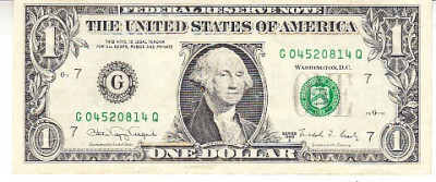 M1 - Bancnota foarte veche - America USA - 1 dolar - 1988 foto