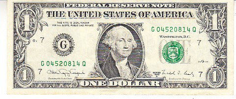 B11 - Bancnota foarte veche - America USA - 1 dolar - 1988