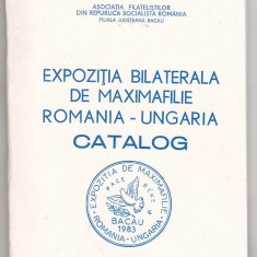 bnk fil - Catalog Expozitia bilaterala de maximafilie Romania-Ungaria Bacau 1983