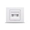 Priza Dubla UTP CAT6 ST Alb