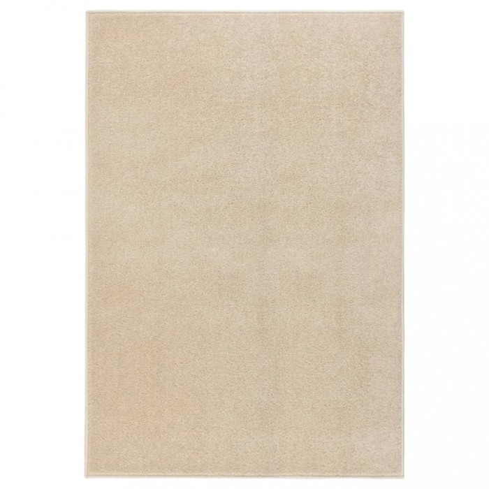 vidaXL Covor cu fire scurte, bej, 160x230 cm
