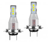 Cumpara ieftin Set 2 Becuri Auto Led H7, 50W bec, 6SMD, 6000K, 8000Lm, BZRSH, 12V