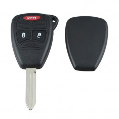 Carcasa cheie auto cu 2 butoane mici + buton panica CRY-114, compatibila Chrysler AllCars foto