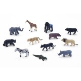 Set 12 mini figurine, Mojo, Animale Salbatice din Africa