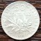 (A1053) MONEDA DIN ARGINT FRANTA - 50 CENTIMES 1915, SEMANATOAREA