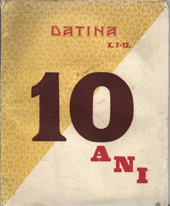 1425SPN Datina, X 7-12, 10 ani, 1932, Turnu Severin