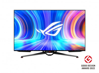 Monitor 41.5&amp;quot; ASUS PG42UQ, OLED gaming, 16:9, 4K 3840x2160, Non-Glare ,450 cd/ mp, 135.000:1, 178/ 178, 0.1 ms, Flicker free, HDR10, 138 Hz,Low Blue L foto