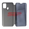 Husa Clear View Mirror Samsung Galaxy M30s, Negru, Protectie Completa, Tip Carte