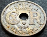 Moneda istorica 25 ORE - DANEMARCA, anul 1924 * cod 132 B, Europa