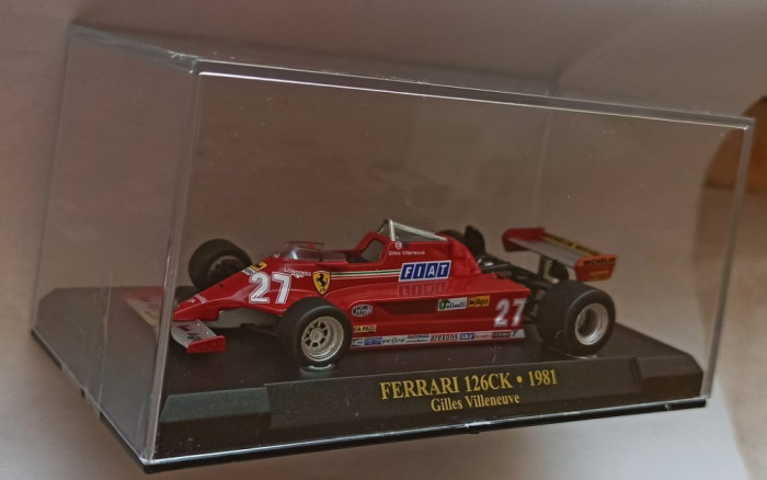 Macheta Ferrari 126 CK Formula 1 1981 (Gilles Villeneuve) - Altaya 1/43 F1