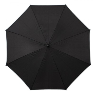 Umbrelă Ploaie, Automată, Margine Gri, Negru, 87cm foto