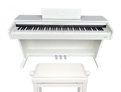 Pian Digital Flame B97 WH Alb + Scaun Classic Cantabile foto