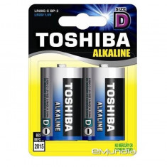 Baterie Toshiba Alkaline D R20 1,5V alcalina set 2 buc.