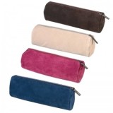 Penar tip etui rotund, dimensiune 20 x 6 x 6 cm, imitatie de piele, diverse culori