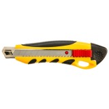 Cutter profesional 18 mm Topex cu maner ergonomic si blocare de siguranta
