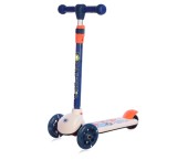 Cumpara ieftin Trotineta cu 3 roti, lumini, Lorelli Tamtam, Crazy Navy Blue