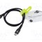Cablu USB 2.0 USB C 0,5m negru silicon Goobay
