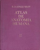 Atlas Anatomia Humana Vol. II, R.D. Sinelnikov, 1978, Mir, Spaniola, Hardcover, Medicina