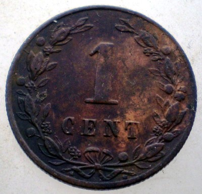 B.406 OLANDA 1 CENT 1880 foto