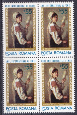 TSV$ - 1975 LP 874 ANUL INTERNATIONAL AL FEMEII, BLOC X 4 MNH/** LUX foto