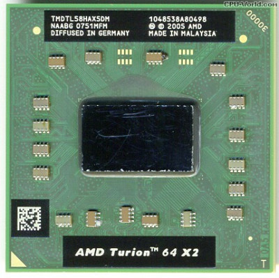 Procesor Rar AMD Turion 64 X2 TL58 2x1.9ghz TMDTL58HAX5DM Livrare gratuita! foto