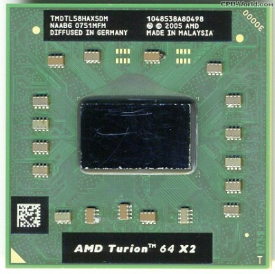 Procesor Rar AMD Turion 64 X2 TL58 2x1.9ghz TMDTL58HAX5DM Livrare gratuita! foto