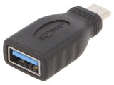 Adaptor OTG USB 3.0 USB-A la USB-C Negru