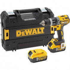 Masina compacta de gaurit cu percutie Dewalt DCD796P2-QW, motor fara perii, 18V XR Li-Ion 5,0Ah