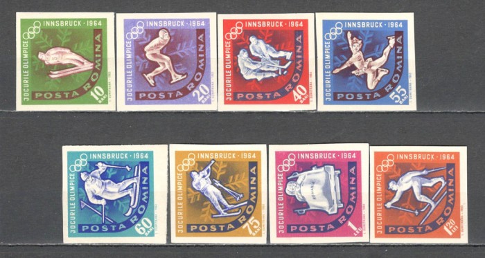 Romania.1963 Olimpiada de iarna INNSBRUCK nedantelate ZR.200