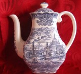 CEAINIC CAFETIERA PORTELAN ENGLEZESC WEDGWOOD - THE PORT OF LONDON