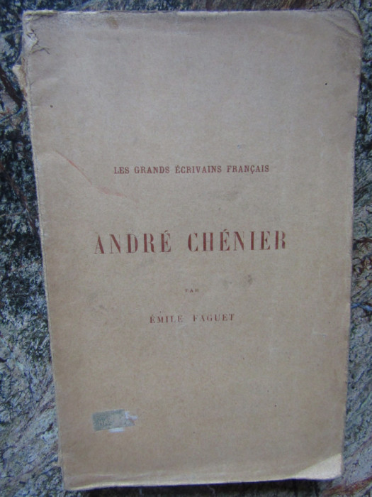 Emile Faguet - &lrm; &lrm;Andre Chenier