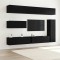 vidaXL Set comodă TV Pe perete 7 pcs Stejar negru 30.5 x 30 x 110 cm