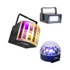 Set Disco Party format din stroboscop, derby light si astro light