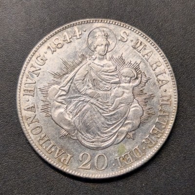20 Creitari 1844 Ungaria (Krajc&amp;aacute;r, Kreuzer) foto