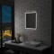vidaXL Oglindă cu LED de perete pentru baie, 50 x 60 cm 144717