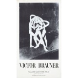 Afișul expoziției &rdquo;Victor Brauner&rdquo;, 18 decembrie 1968 - 18 ianuarie 1969, Paris. Foarte rar !